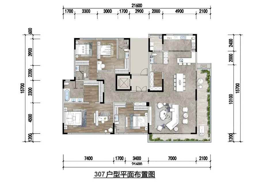 融創國賓雅集戶型圖