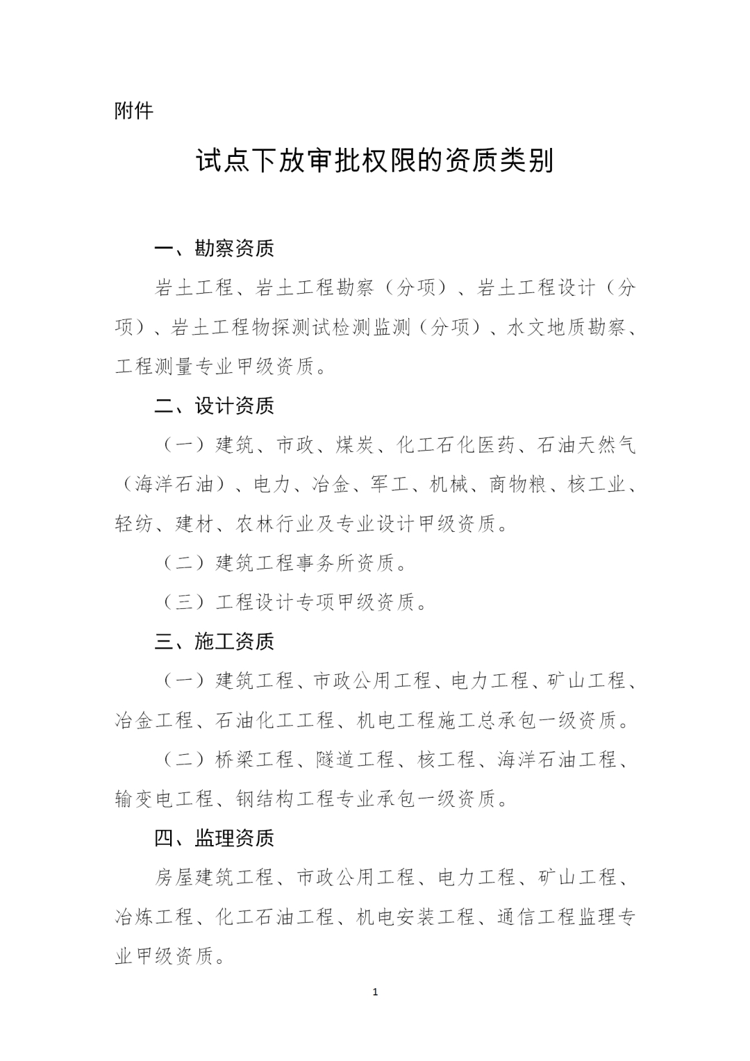 住建部審批權限下放資質有哪些