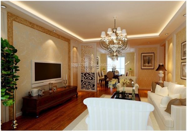 客廳電視墻效果圖