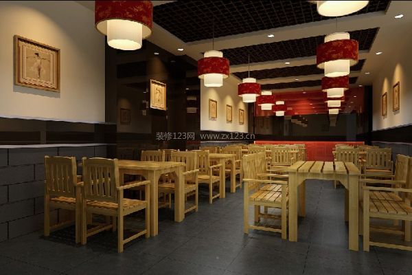 安徽中式餐飲連鎖店裝修風格元素詳解（組圖）_安徽三鼎建筑裝飾工程有限公司