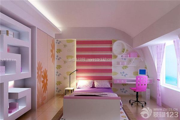 粉色油漆裝修效果圖