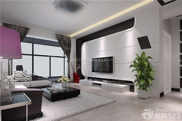 黑白家裝風格之客廳